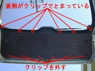 リヤゲートロアトリム